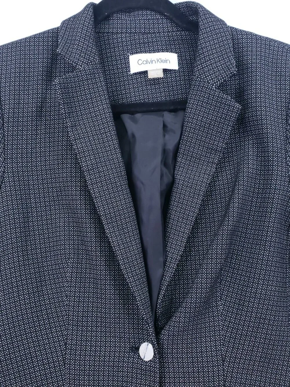 Calvin Klein Long Length Jacket Coat Womens Size 10 Single Breasted Formal